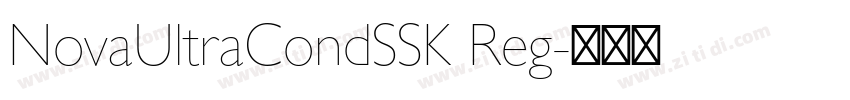NovaUltraCondSSK Reg字体转换